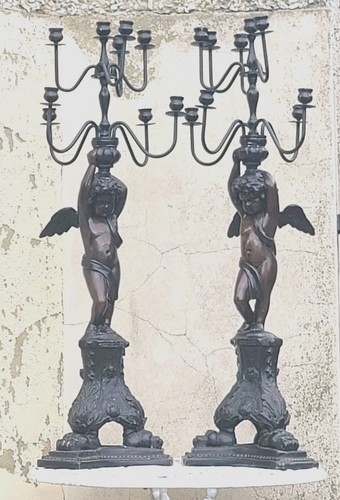 Large pair antique - pair, french