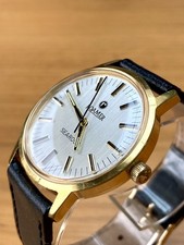 Vintage 1970s Roamer Searock Gold plated 520-2210 Handwind