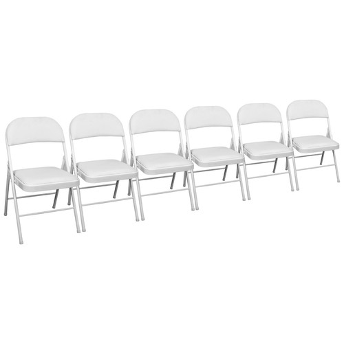 White folding faux leather - faux,