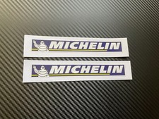 Michelin Motorbike Motorcycle Vinyl Fairing Laminated Stickers Decals x2