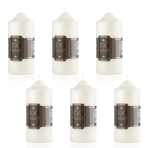 Unscented pillar candles - unscented,