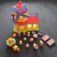 ELC Happyland Windmill Farm Playset Bundle With Sounds Cart Figures Accessories