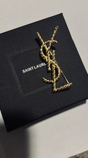Saint Laurent YSL Gold Brooch – New in Box
