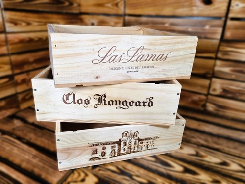 Pack wooden wine boxes - pack,