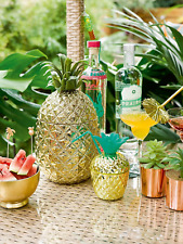 Talking Tables Gold Pineapple Ice Bucket with Lid, Premium addition to your | |