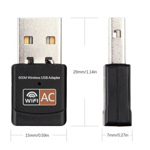 Usb wifi adapter 600mbps - wifi,