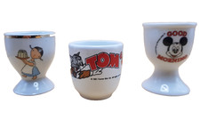 Tom & Jerry Mickey Mouse Chodziez Job Lot Of Vintage Egg Cups x3
