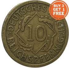 10 GERMAN REICHSPFENNIG FROM