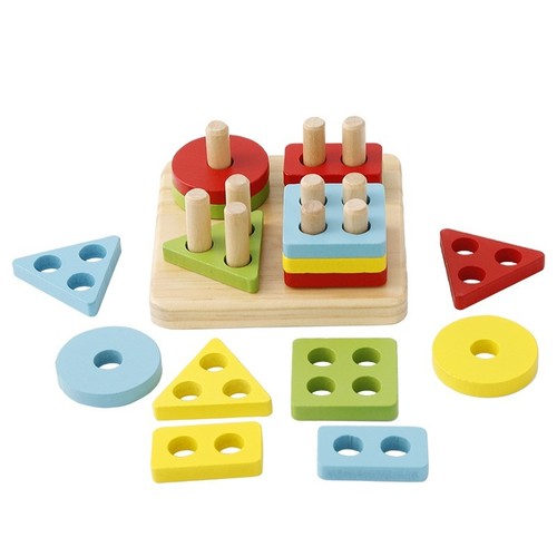 Montessori 1234 shape board - 1234,