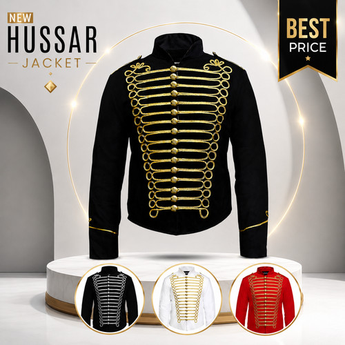 Mens hussar jacket steampunk - jacket,