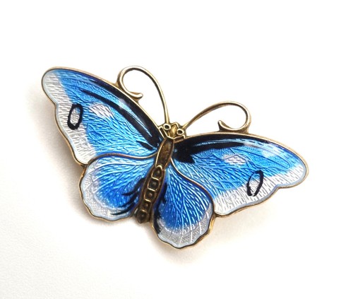 Sterling silver enamel - &,