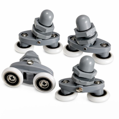 Twin shower door rollers - 4x,