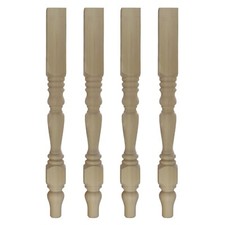 Set of 4 Solid Pine Washstand Table Legs, Ex 3" 69*69*736mm Wooden A3WS
