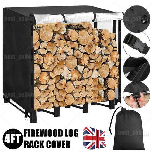 4ft firewood log rack cover - 4ft,
