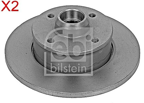 Rear brake disc - rear, pcs