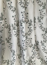 COLEFAX & FOWLER GEORGIA EMBROIDERED FABRIC F4848-01   AQUA. 3.40m 