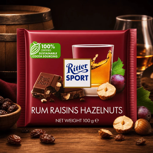 Ritter sport rum raisins - ritter,