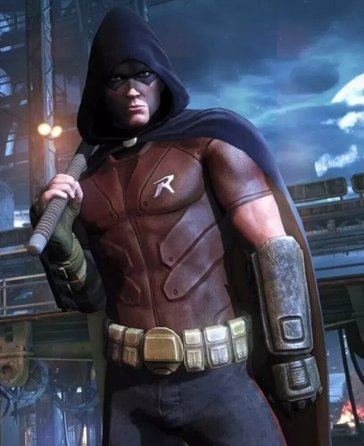 Men red robin batman arkham - men's,