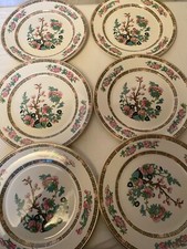 Wedgwood, 6 China Bread Plates, Indian Tree Design, 8.75"