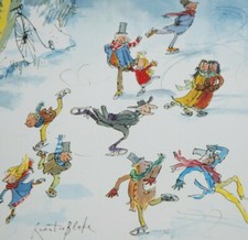 Quentin Blake ~ Skaters with