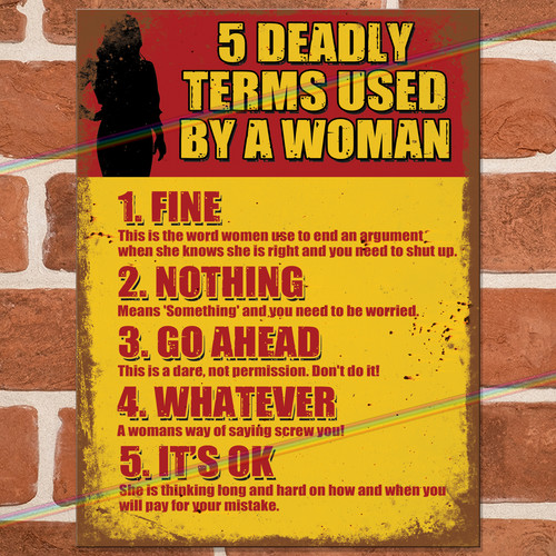 Deadly terms woman funny - 5,