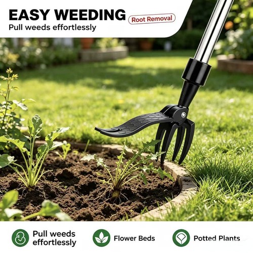 Weeder puller stand - stand, weed