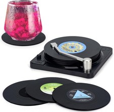 Retro Vinyl Record Drink