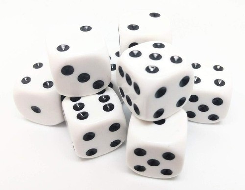 Kemolpo 16mm white dice - kemolpo,