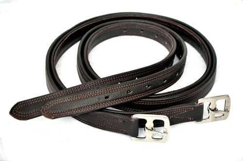 Soft leather stirrups leathers - leather,