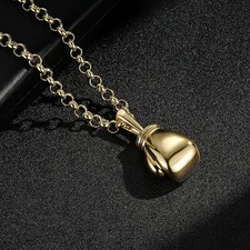 Gold Boxing Glove Pendant |