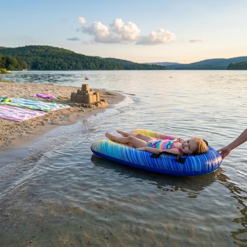 Kids inflatable surfboard - inflatable,