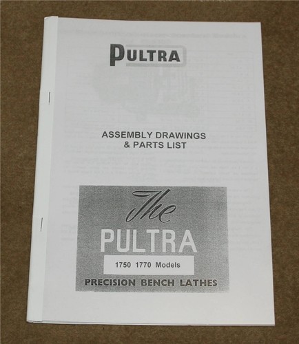 Pultra micro lathes parts list - micro,