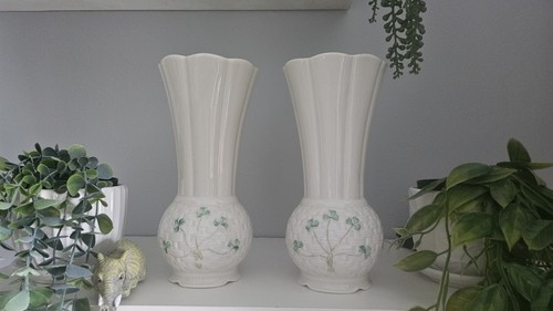 Belleek irish porcelain - porcelain, vases