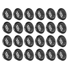 24Pcs 25mm/1" Air Vents Circular Soffit Vents, Soffit Vent Cover Black