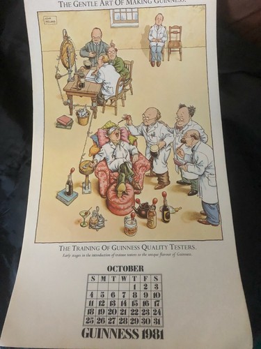 Oct 1981 guinness calendar - oct:1981,