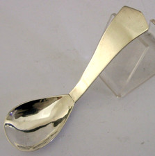 MID CENTURY MODERN STERLING SILVER CADDY SPOON c1960 HAND MADE