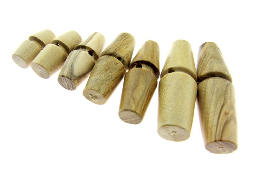 Olive wood toggles made - olive,