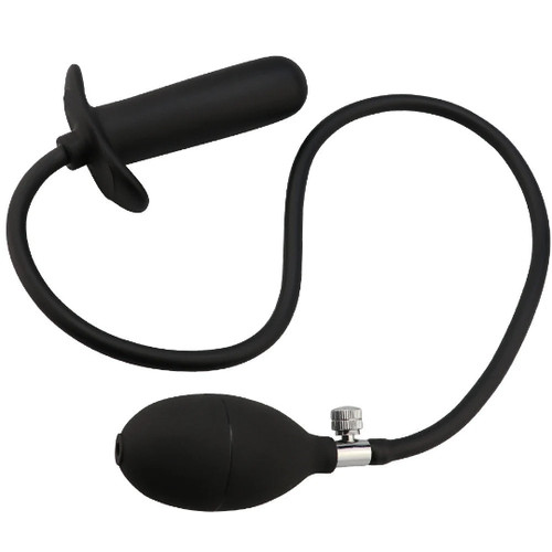 Inflatable silicone butt plug - inflatable,