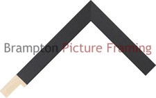 20mm Wide Black Flat Wood