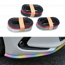 Universal Rubber Car Lip Side Skirt Protector Splitter Front Bumper Spoiler 2.5M