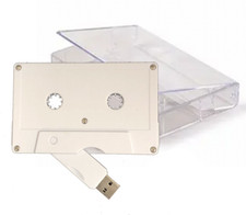 USB Cassette Tape Flash Drive Memory Stick Retro Music Gift for Him or her 8GB