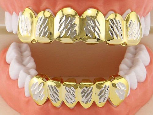 Grillz gold silver two tone - grillz,