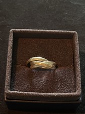 Chunky Sterling silver 3 band