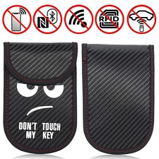 2pc Car Key Signal Blocker Case Faraday Cage Fob Pouch RFID Blocking Bag Keyless