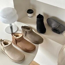 U✨G✨G Winter shoes ladies Classic Ultra Mini Boots Ankle Brown Gray Black