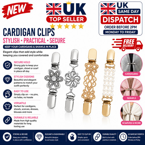 4pcs dress clips - back, cinch