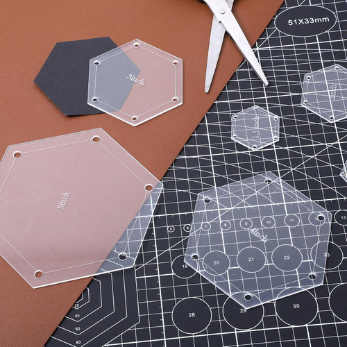 6pcs hexagon quilting - 6pcs,