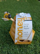 Mini Honey Pot Ceramic Jar And