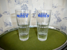 2 X PASTIS 51 GLASSES