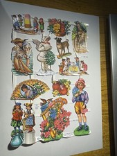 Vintage embossed die cut paper